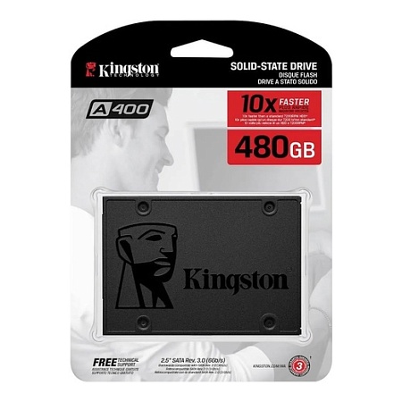 SSD диск 2.5" Kingston 480Gb A400 (SA400S37/480G)